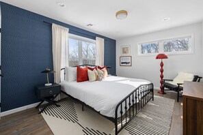 Offering the best views, tastefully decorated and thoughtfully designed, our second bedroom on the top floor provides a relaxing and inviting space.