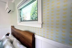 Queen bed with Live Edge Headboard 
