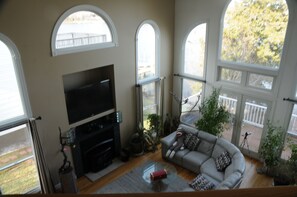 Living room taken from the second floor