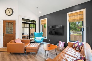 Smart TV and lots of seating