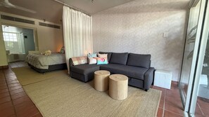 Relax on the sofa after a day in the sun