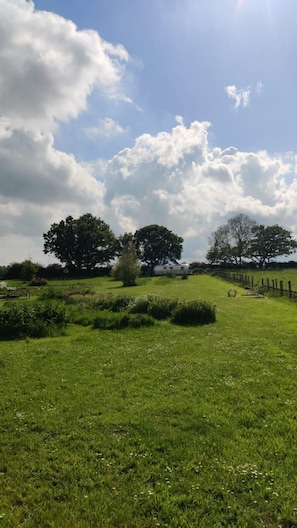 views across countryside
