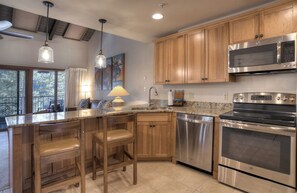 Full Kitchen with Bar Seating
