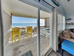 Interior Ocean Views from Living Room