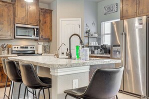 Fully equipped kitchen to make your stay feel like home.