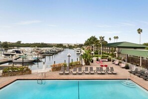 Marina view from pool 