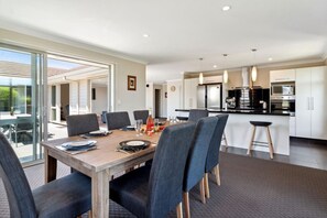 Dining and kitchen area