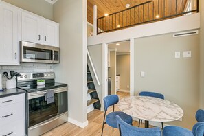 Dining Area/Kitchen | 2-Story Home | Loft Access | Mini-Split A/C & Heating