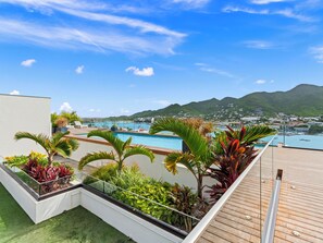 rooftop with common swimming pool
