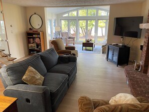 Living area and sunroom