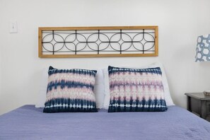 One of the home's three bedrooms.