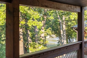 Covered Deck Facing Water