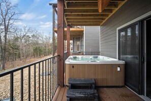 Downstairs Balcony with HotTub