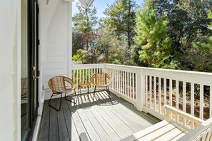 Enjoy a cup of coffee on your private patio off the dining room.