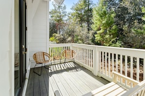 Enjoy a cup of coffee on your private patio off the dining room.