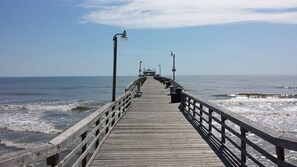 Like to fish? No driving needed! Walk across the street to the Cherry Grove Pier