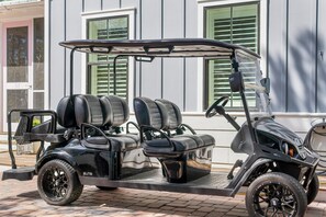 6 Seater Golf Cart Included with Your Rental!