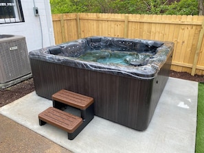 Hot Tub to relax in after a day of play