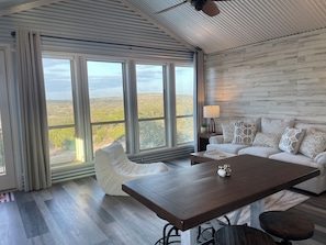 LIvingroom with amazing hill country view