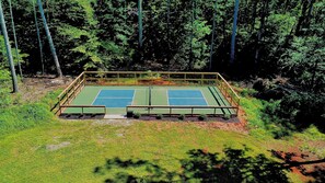 Pickleball Court: balls and paddles included