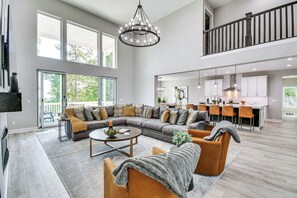 Living Room | Smart TVs | Fireplace | 1st Floor