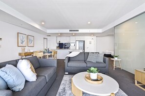 Cozy living area for the guests to relax