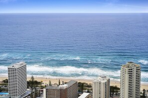 Glittering ocean view from the balcony