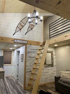 Main Living area showing upper level