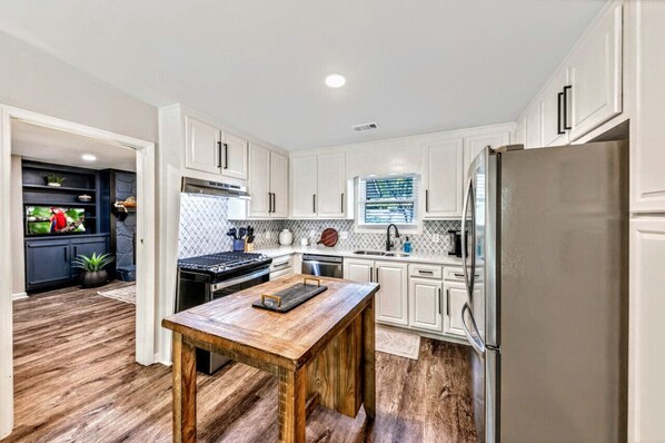 Stocked kitchen