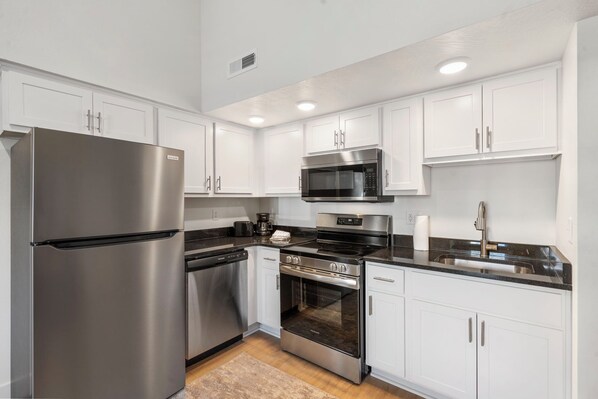 Full Kitchen with Upgraded Stainless Steel Appliances