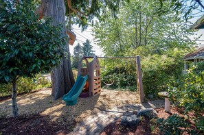 Play set in the front yard