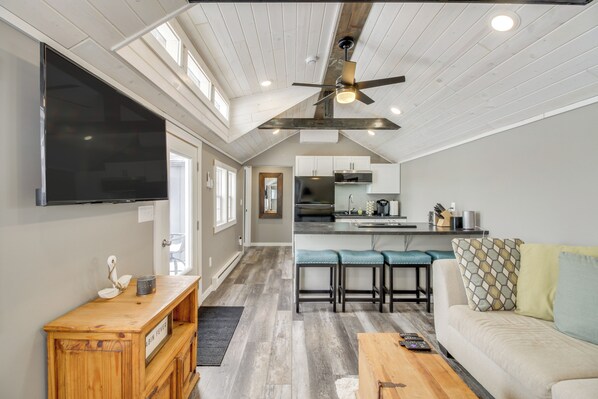 Dent Vacation Rental | 2BR | 1BA | 700 Sq Ft | 1 Step to Enter
