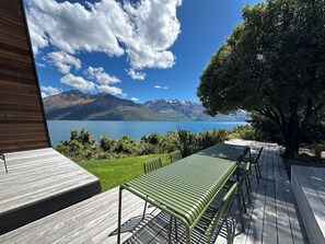 Outdoor dining area - look at those views!