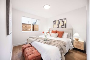 Here is the comfortable bedroom with kind size bed on the ground floor.