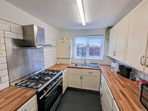 Our kitchen has everything you'd expect in a family home including microwave, kettle & toaster. We provide complimentary teas & coffee
