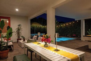 Outdoor dining area