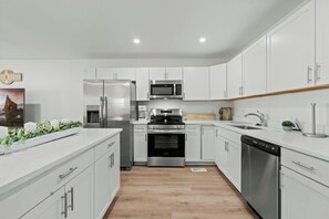 Plenty of counter space to cook together.
