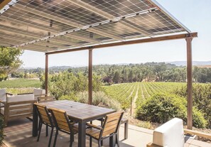 Castoro Cellars vineyard views from the back patio