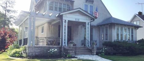 Front view of the historic Berger home