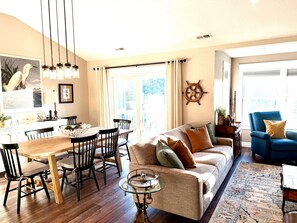 Dining area with beautiful views of the creek and accompanying wildlife