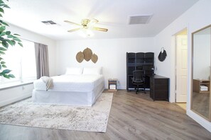 Master Bedroom | King Bed | Walk-In Closet | En-Suite Full Bath | Desk