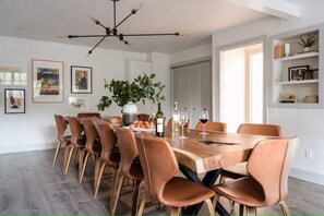 Gather around the dinner table create unforgettable memories over great food.