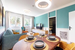  Living area with view to second bedroom