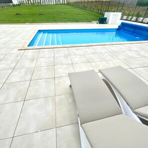 pool and garden