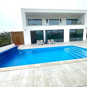 pool and back of the house