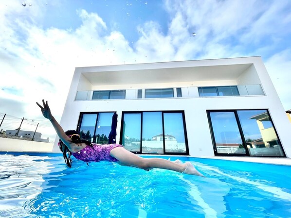 pool and back of the house