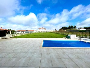 pool and garden