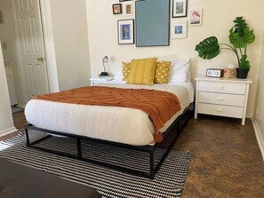 Third guests are welcome to sleep on the sofa or small bedroom couch.  