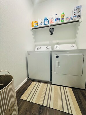Laundry room available on the second floor. 