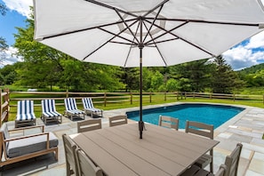 Unwind and relax by the pool for the day